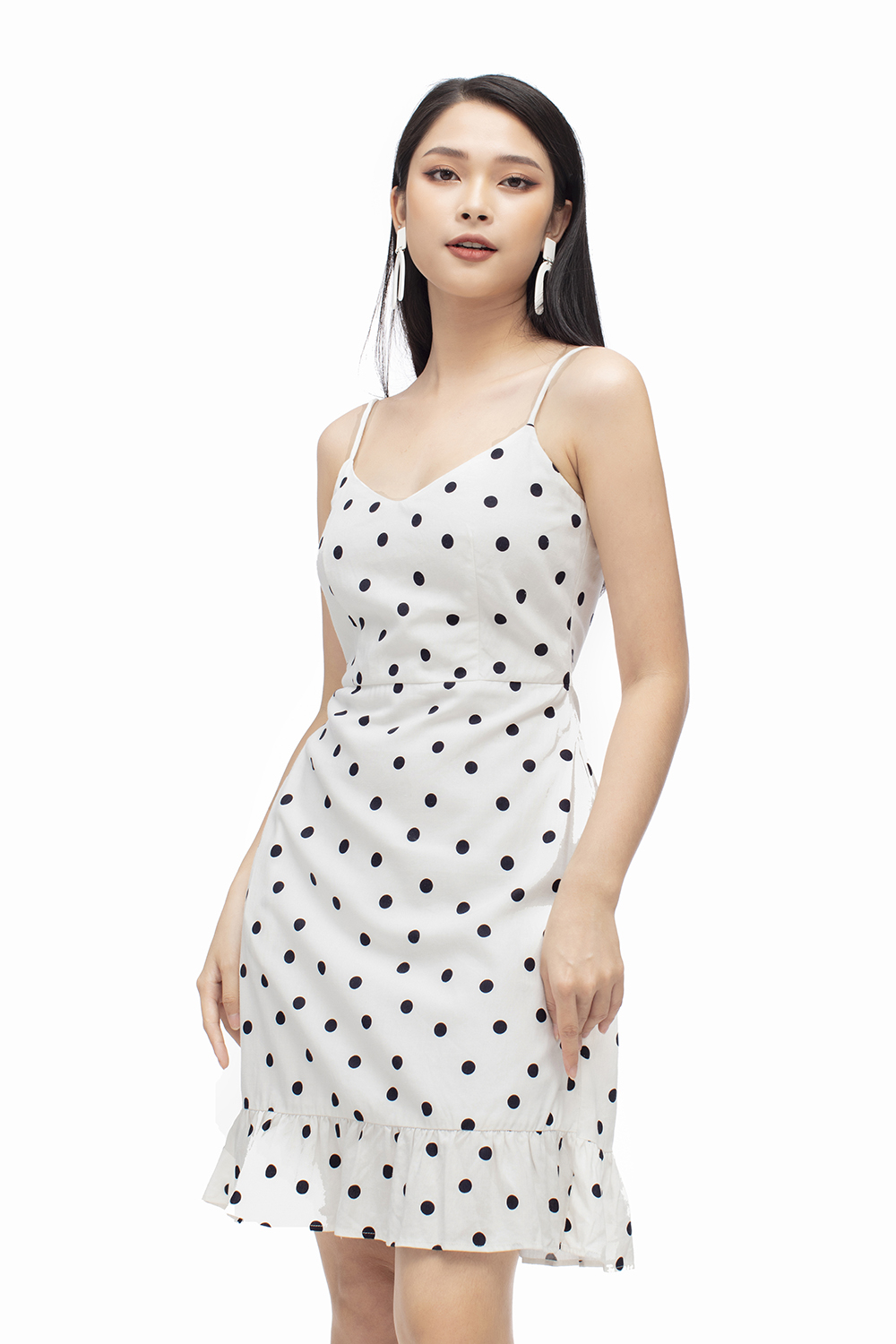 Váy hai dây 2 dây voan 2 lớp công chúa ngắn xoè trắng/hồng | Shopee Việt Nam