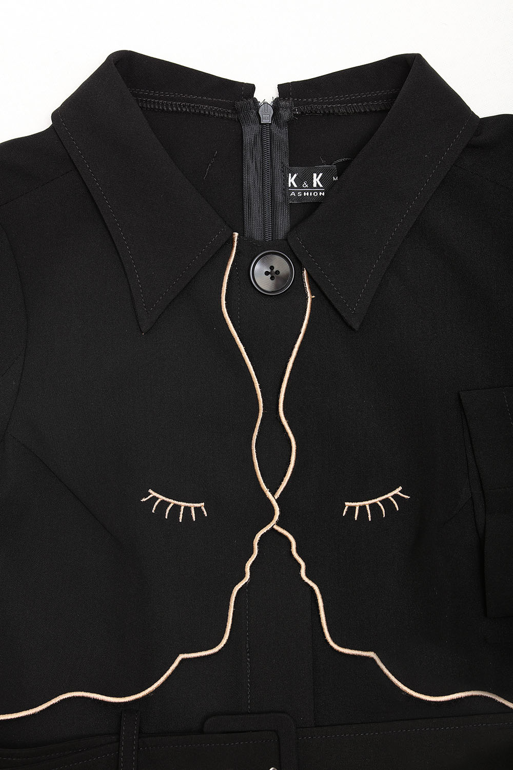 Đầm đen dáng chữ A tay lỡ kèm thắt lưng KK104-09 | Thời trang công ...