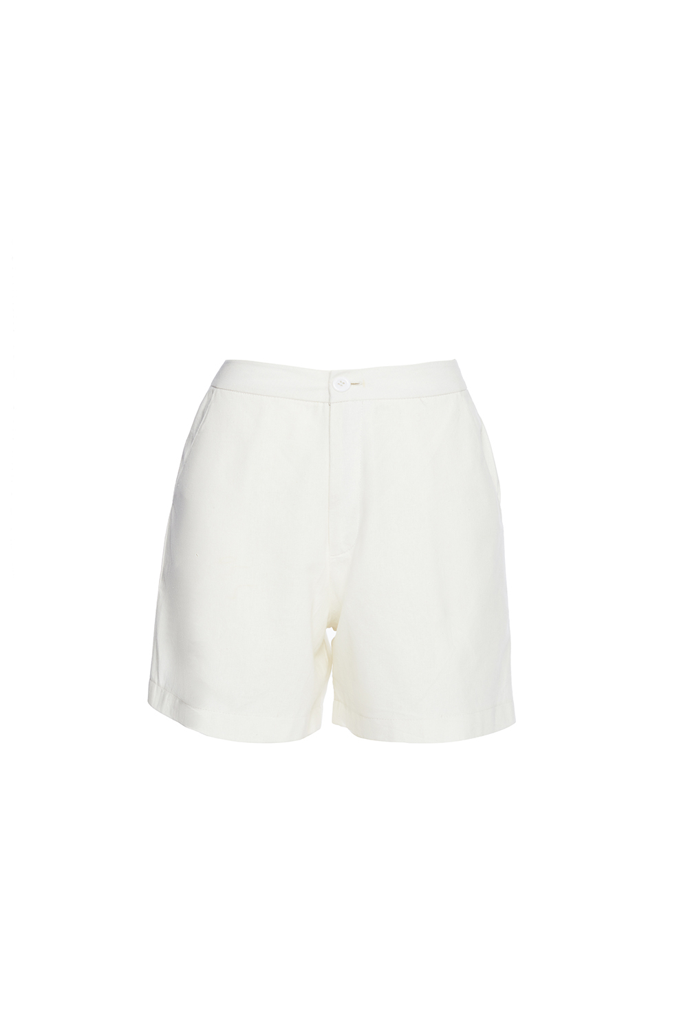 Quần short trắng phối 2 túi 