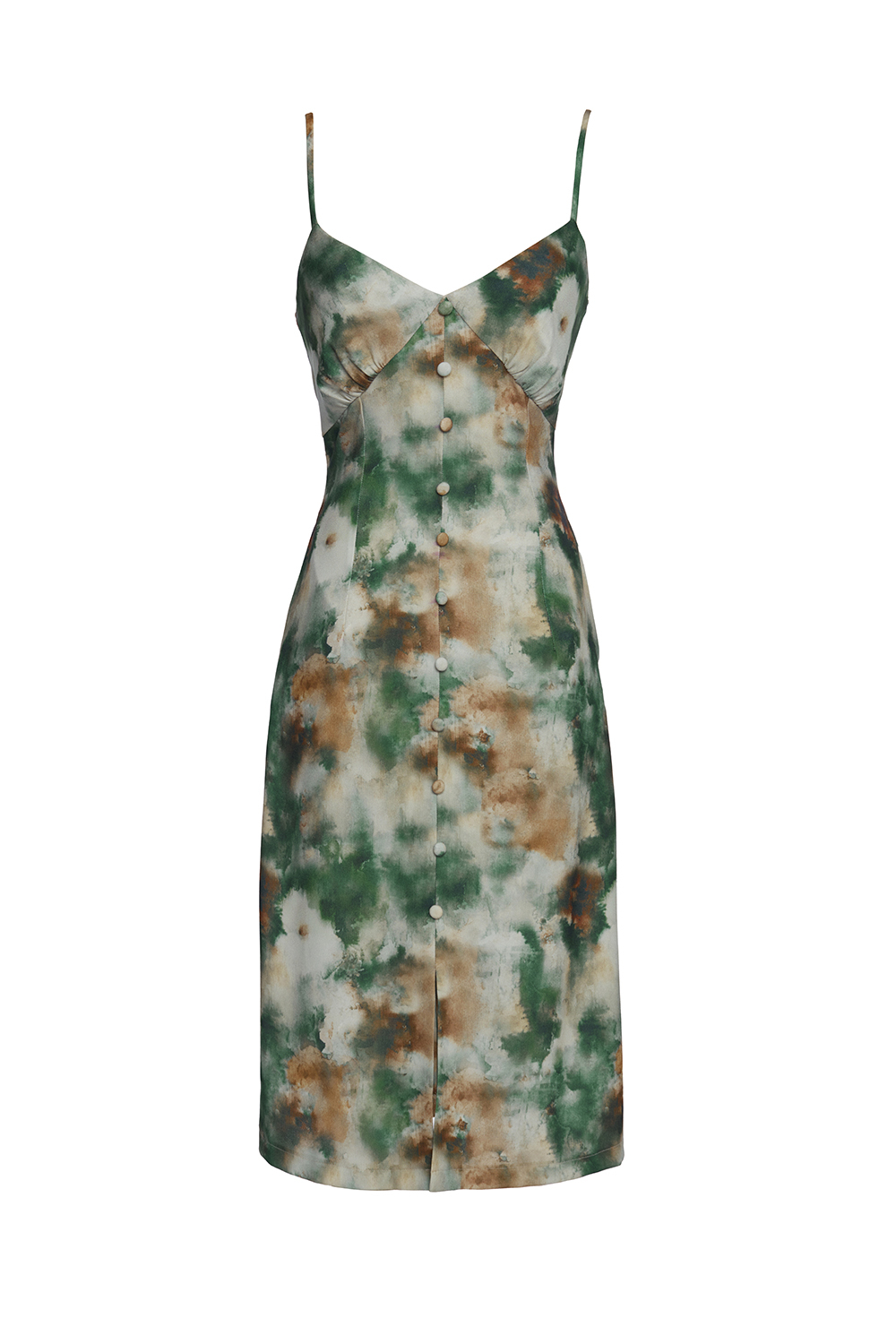 Đầm hai dây họa tiết tie dye