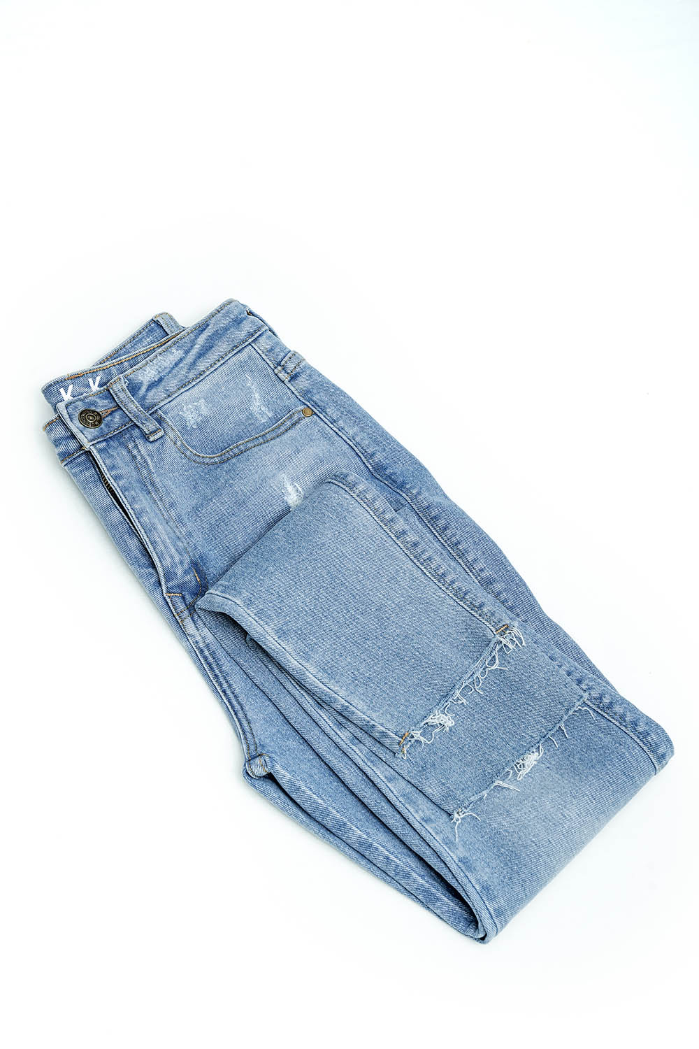 Quần jeans nữ lưng cao dáng skinny 