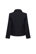 Áo khoác blazer đen 2 lớp túi mổ 