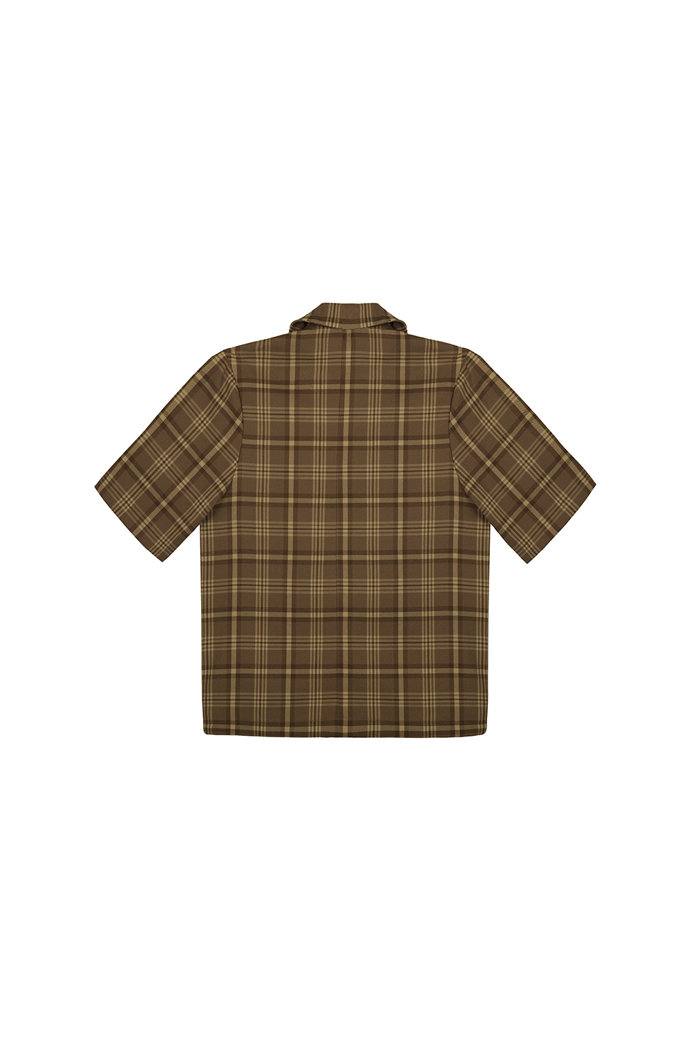 Áo khoác blazer tay ngắn họa tiết caro 