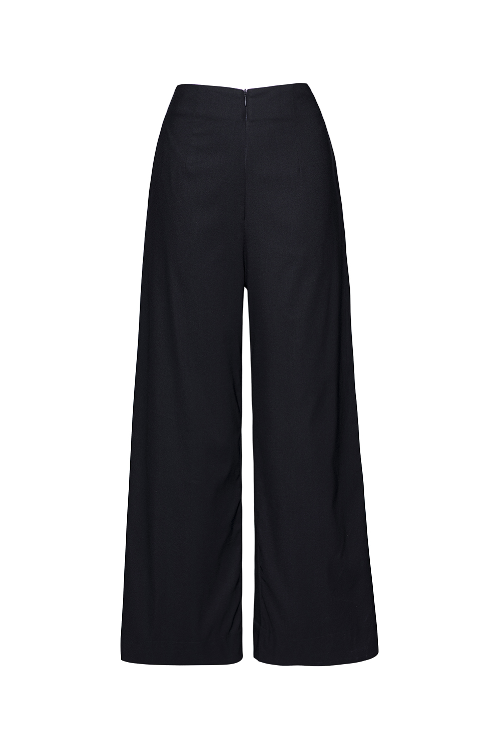 Quần suông ống rộng màu đen 