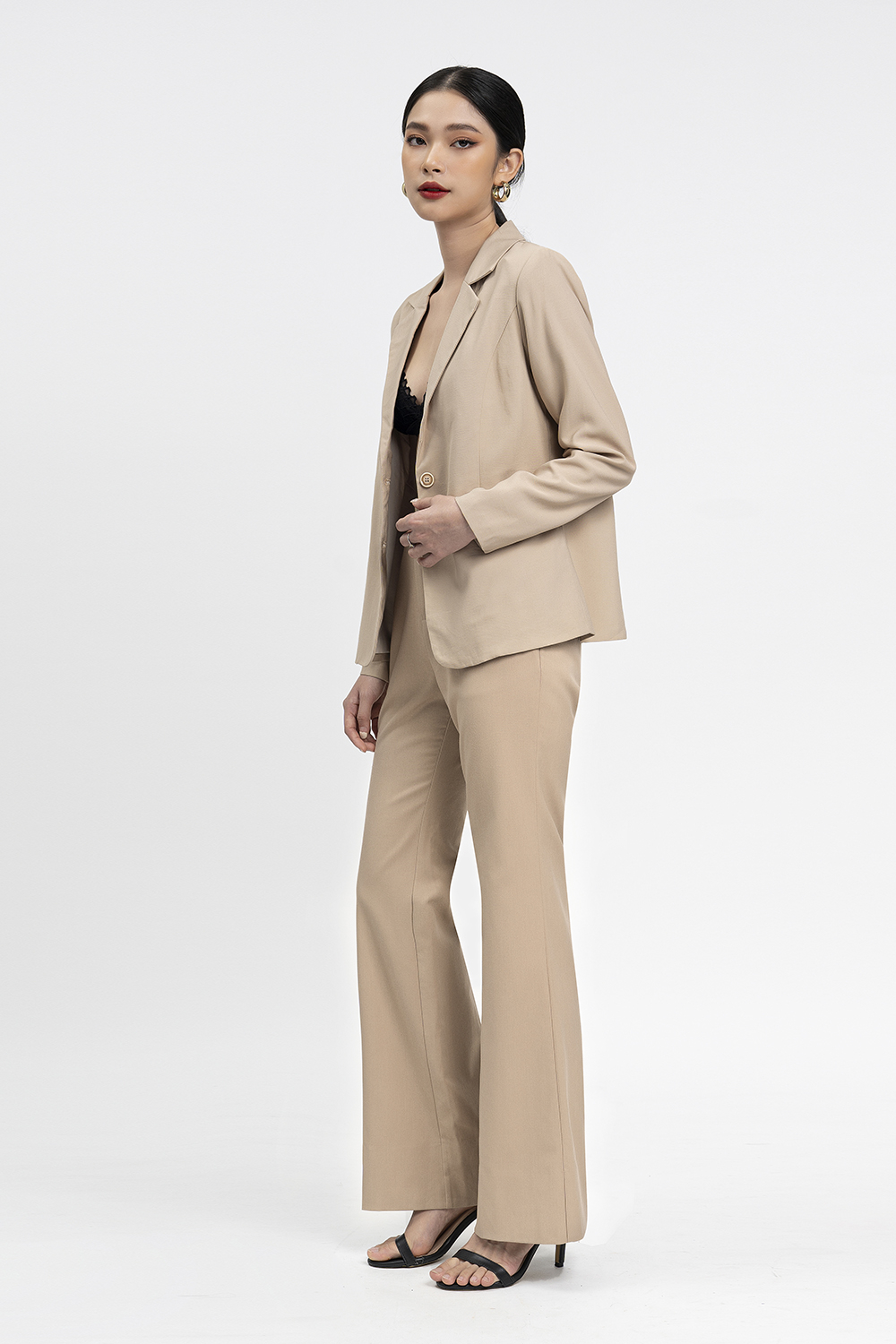 Áo khoác blazer 2 lớp túi mổ 