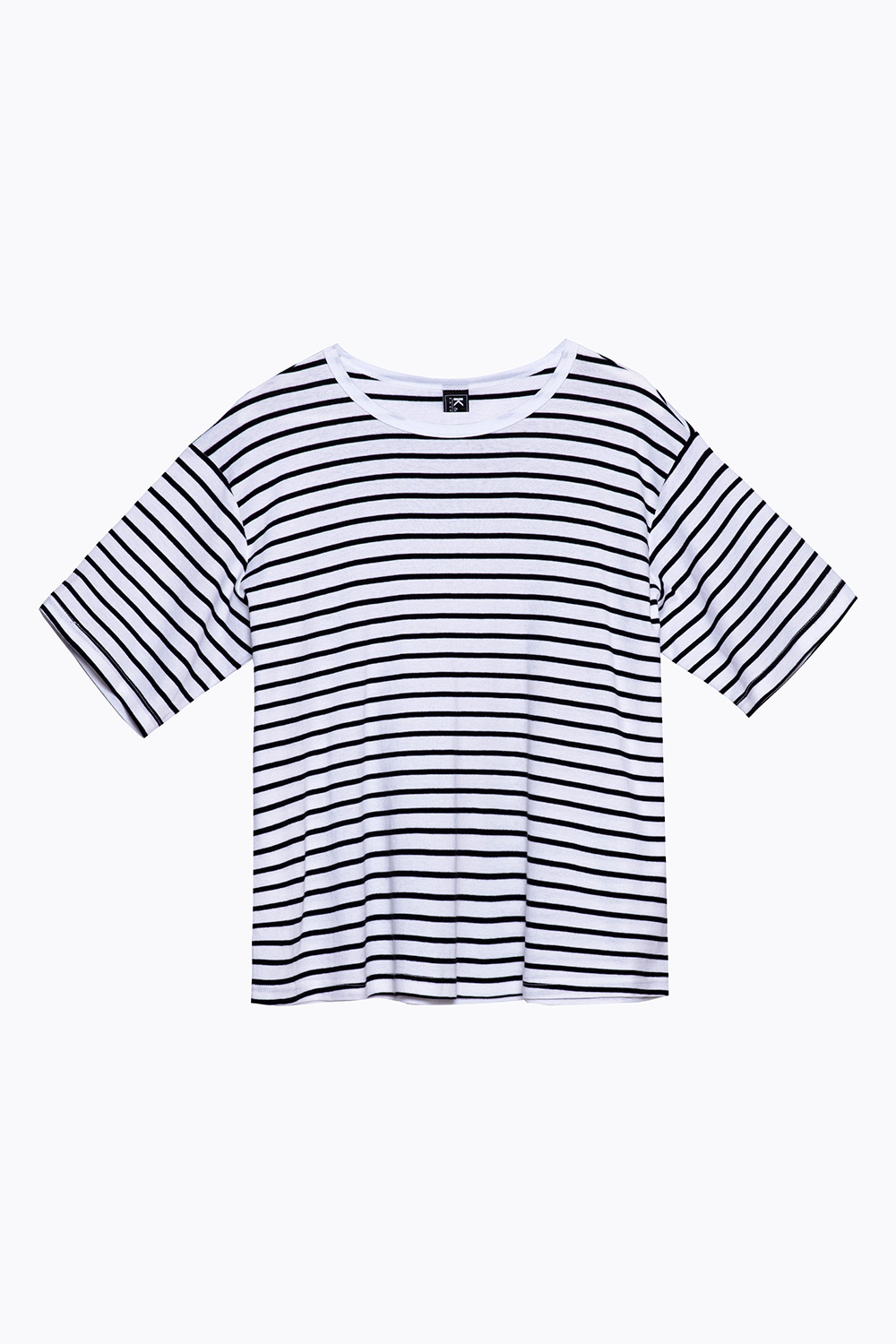 Áo thun nữ tay lửng kẻ sọc ngang 