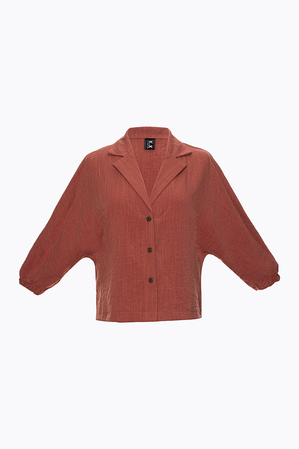 Áo sơ mi tay lửng cổ danton 