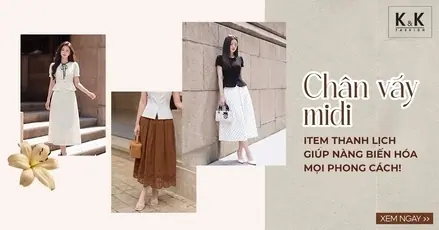 Chân váy midi - Item thanh lịch giúp nàng biến hóa mọi phong cách! 