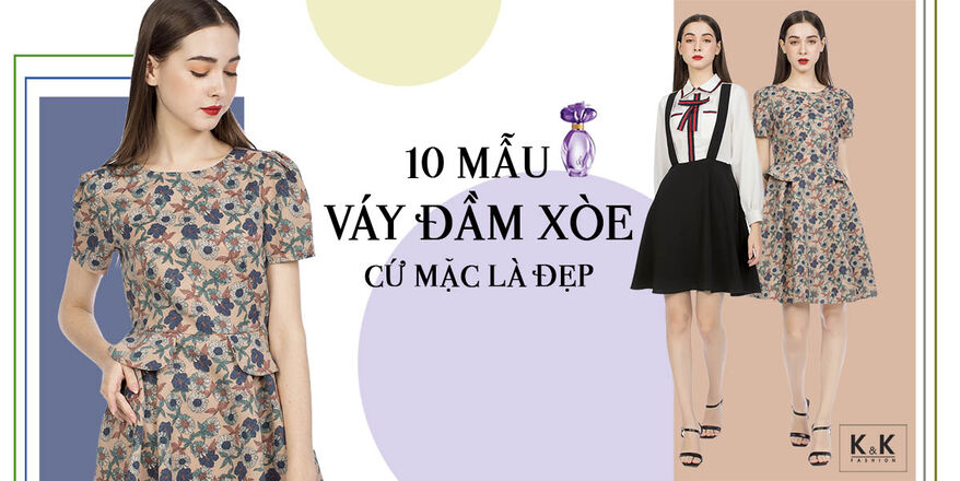 ĐẦM XÒE XANH LÁ LA MỘC CỔ ĐAN TÔNG LỤA CREP KOREA  Maxivic Fashion