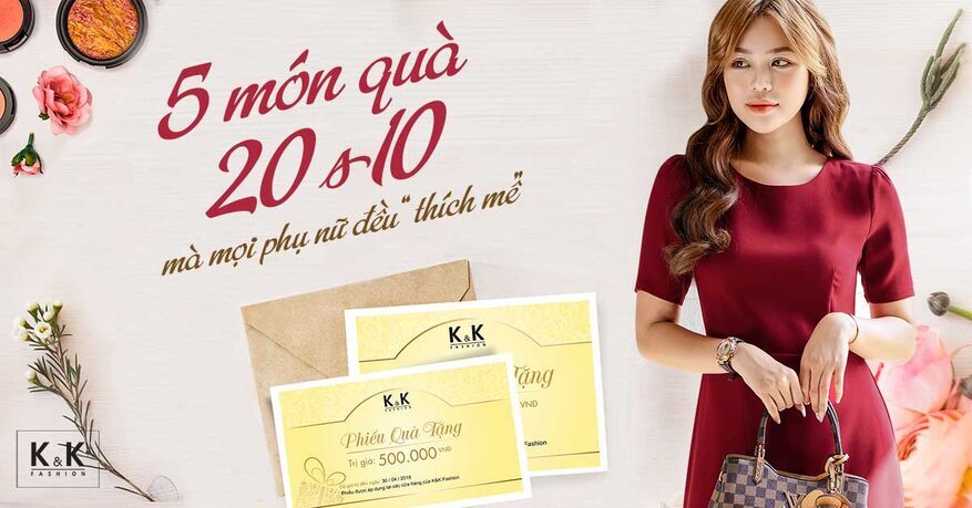 5 món quà ngày 20/10 mà mọi phụ nữ đều “thích mê”