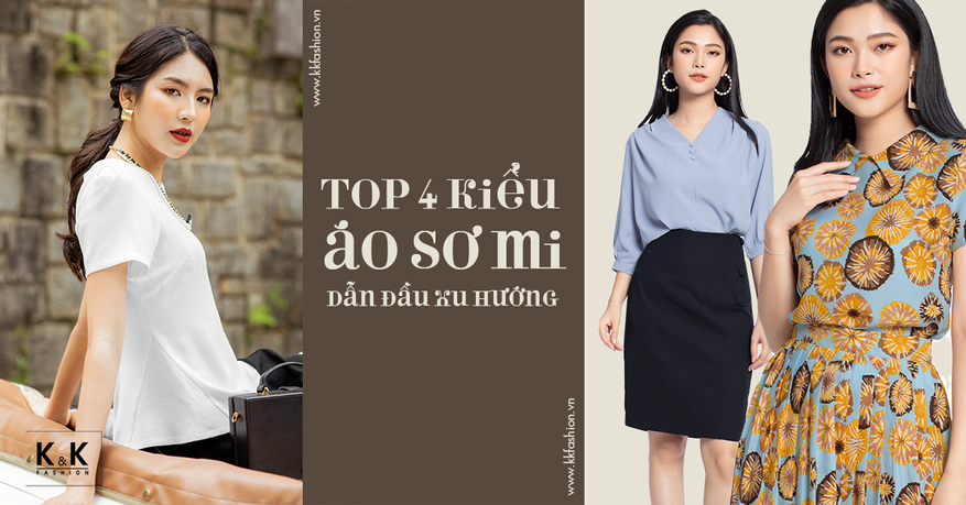 Những mẫu áo sơ mi cổ đức đẹp cho nàng công sở  Thời trang  Việt Giải Trí