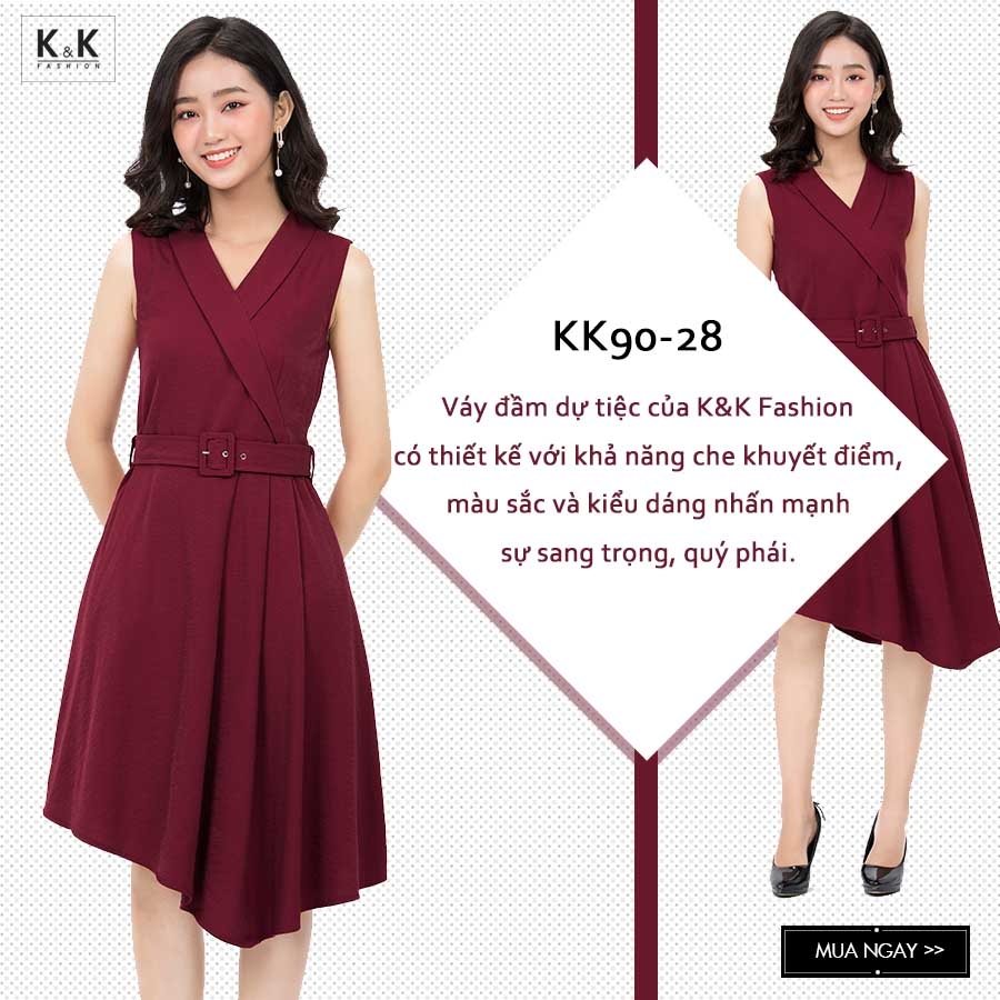 Đầm Gấm Xòe Xếp Vai 2 Lớp NK Fashion Sang Trọng, Quý Phái NKDV2308002