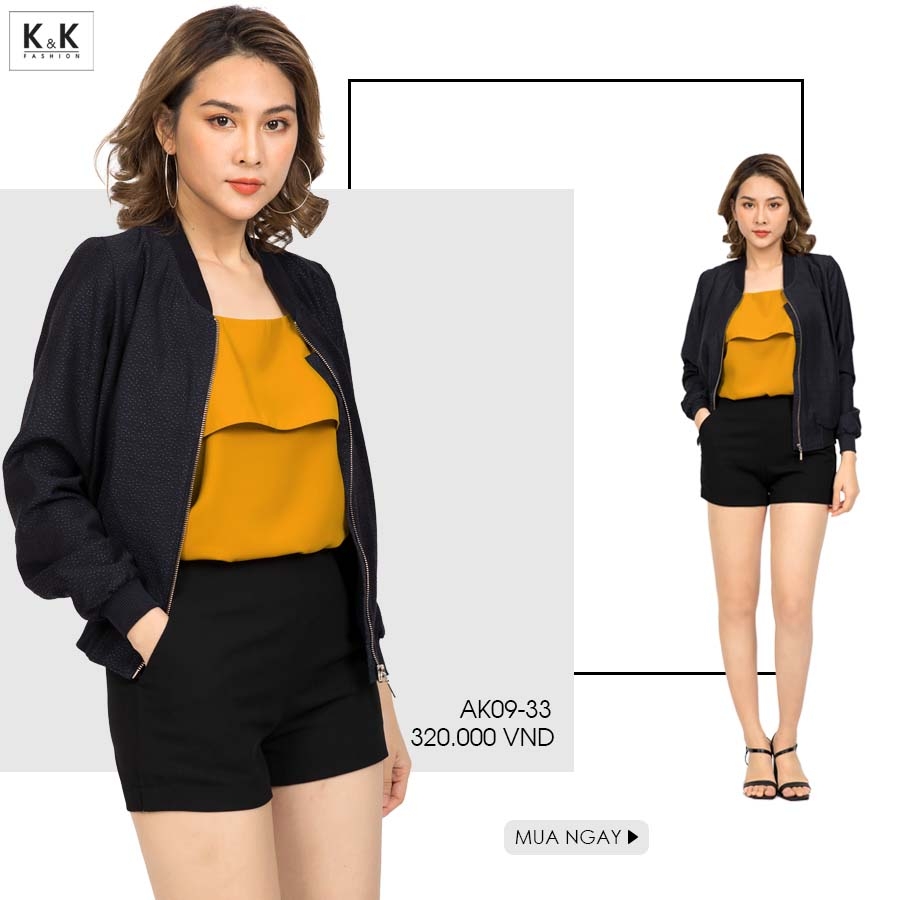 Áo khoác bomber tay dài AK09-33