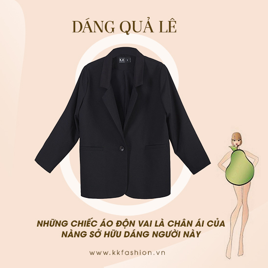 Áo khoác blazer đen có túi AK10-05