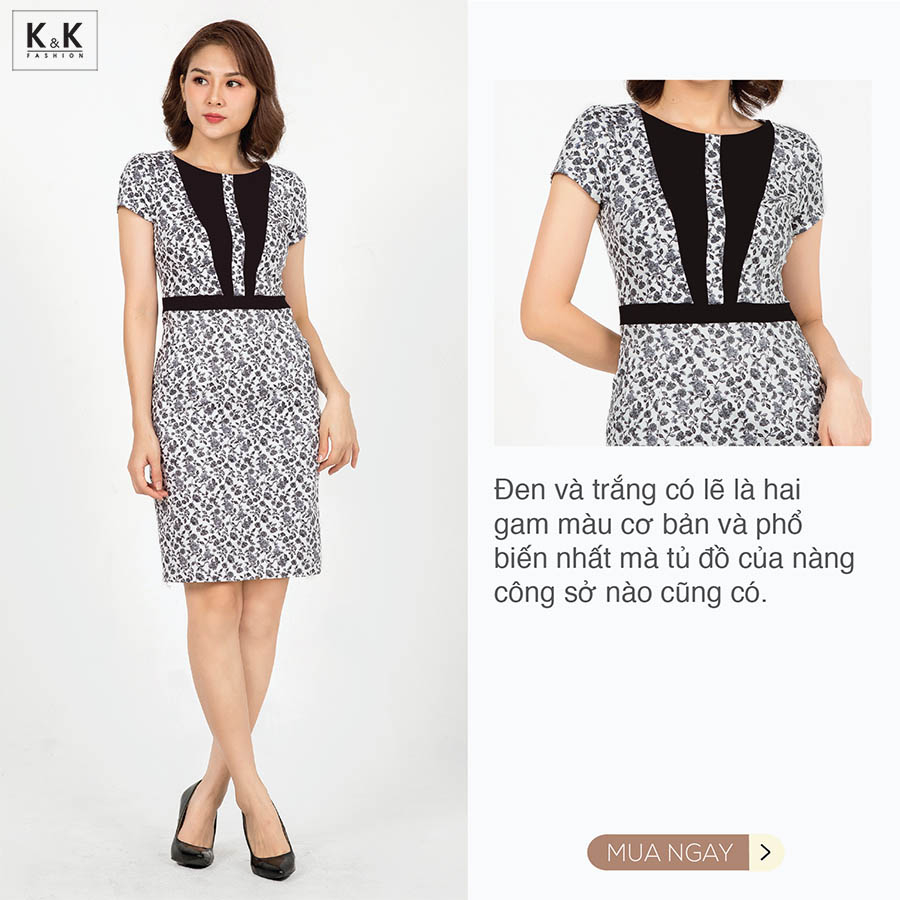 Đầm hoa ôm body KK90-35