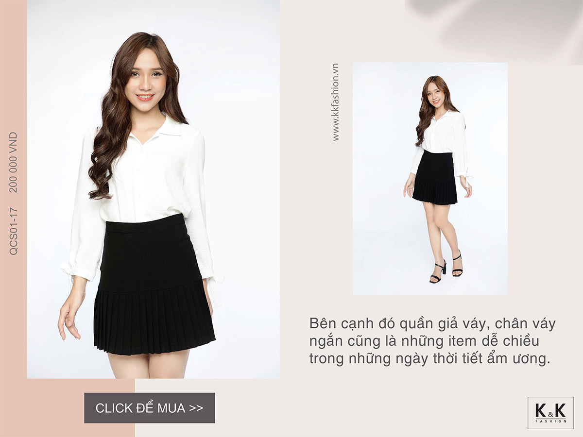 Chân váy xếp ly CV01-24