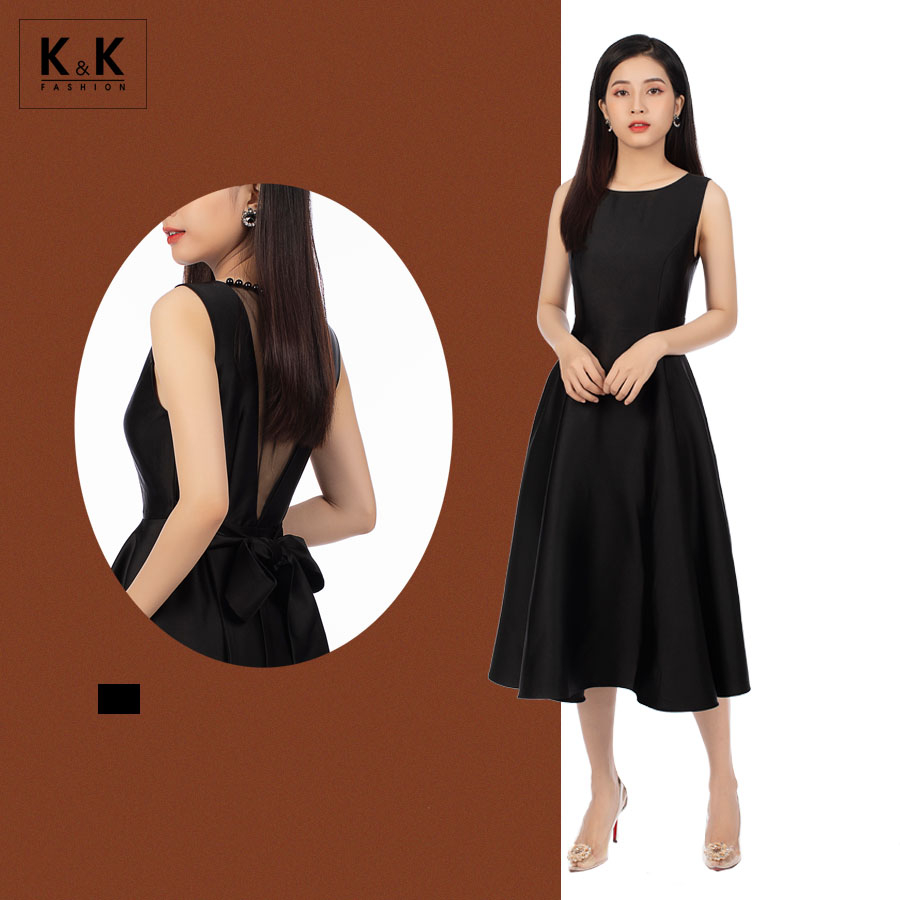 Trang phục màu đen dáng xòe sang trọng KK96-04