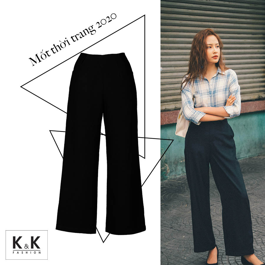 Quần ống rộng QCS01-30 mốt thời trang công sở