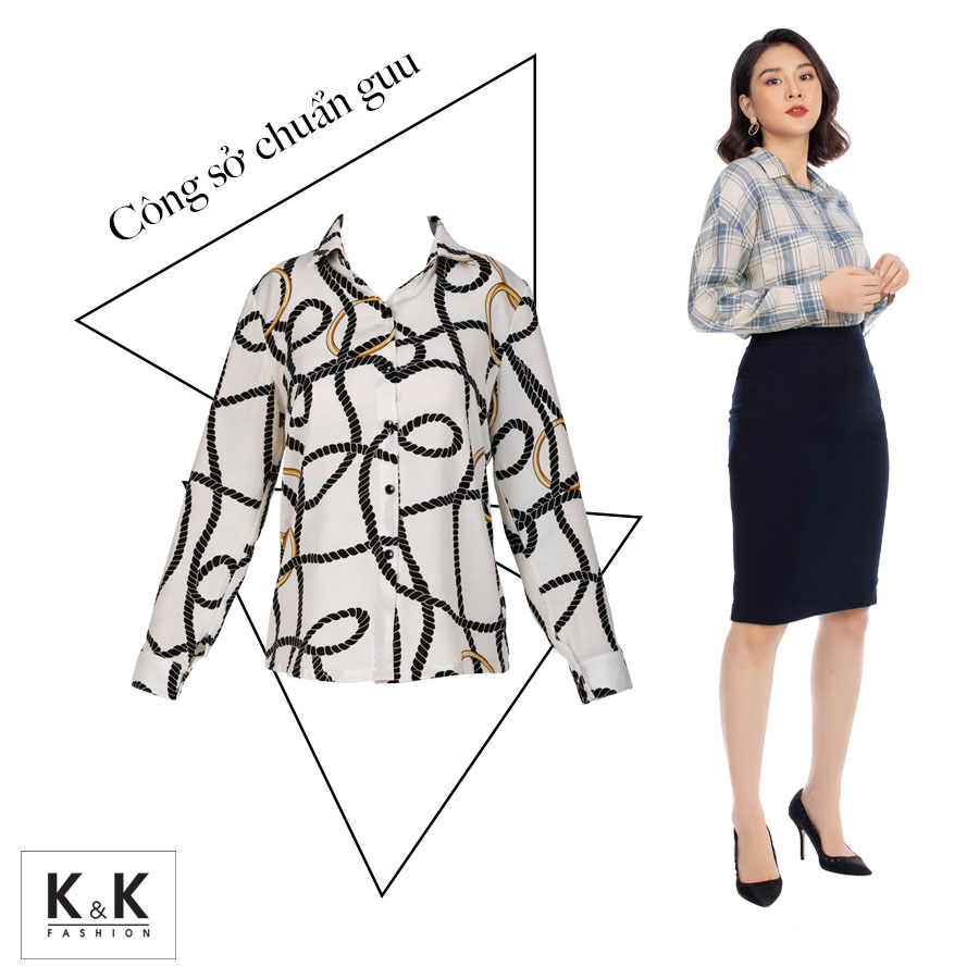Áo sơ mi cách điệu xu hướng công sở 2020