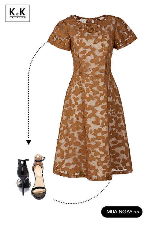 Đầm xòe trung niên đẹp KK95-39