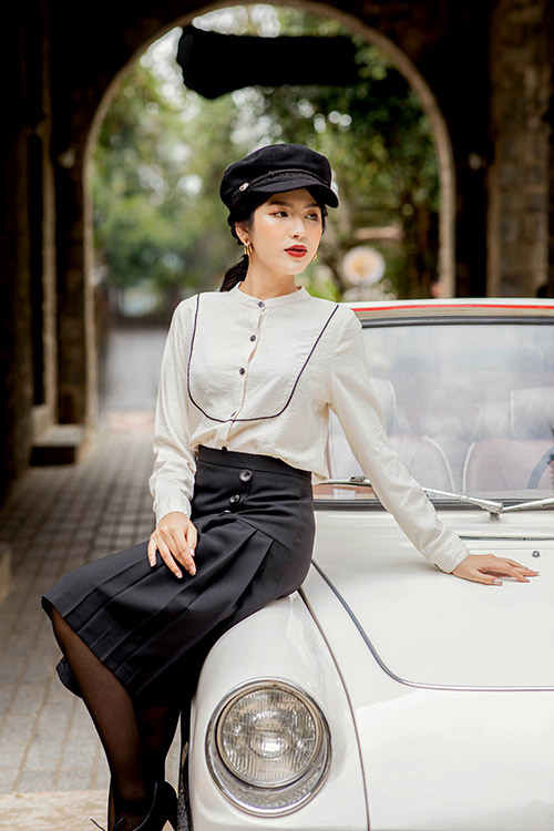 Áo sơ mi tay dài cổ viền ASM05-17