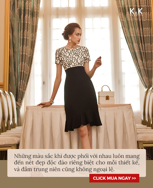 Đầm đuôi cá dáng ôm body phối ren KK102-29