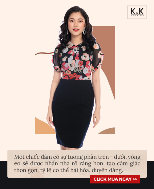 Đầm ôm body họa tiết hoa tay ngắn HL15-02