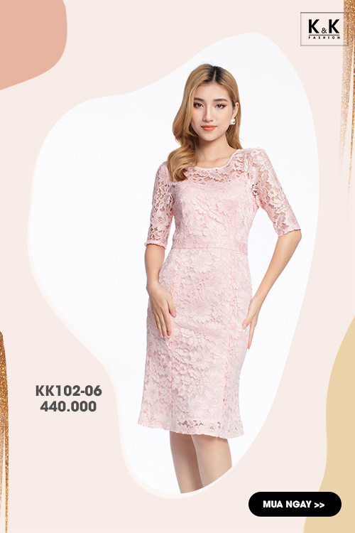 Đầm ôm body dự tiệc tay lửng KK102-06