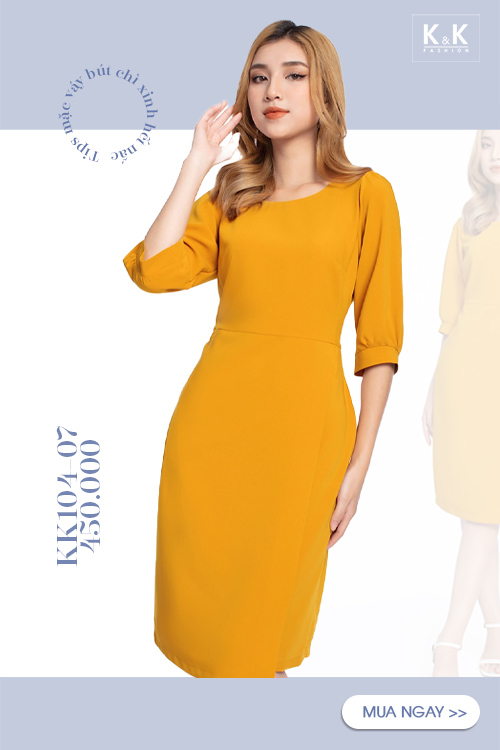 Váy bút chì dài thời thượng KK104-07