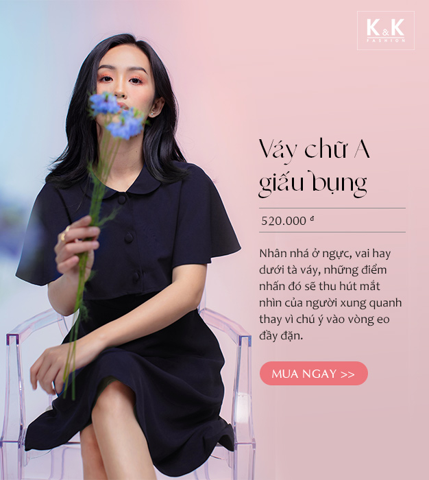 Đầm chữ A đơn sắc kèm áo khoác KK105-14