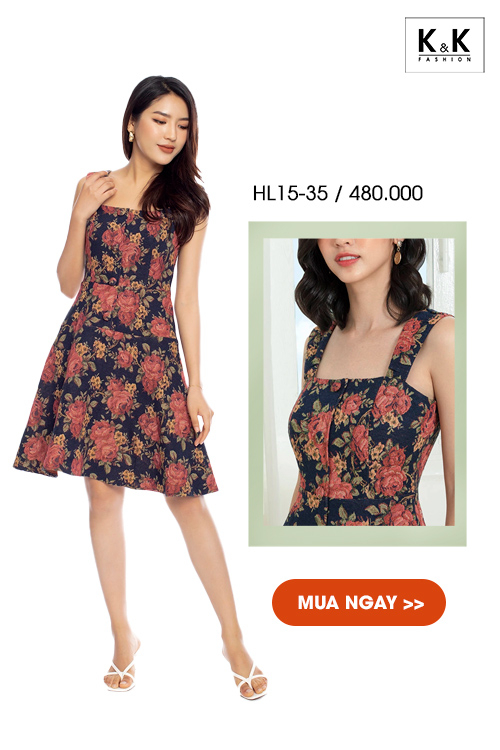 Đầm xòe chữ A HL15-35