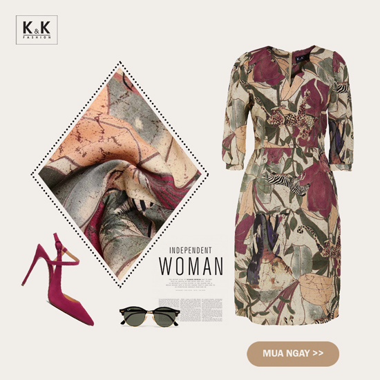 Đẹp mọi lúc mọi nơi với thiết kế váy đầm hoa của K&K Fashion