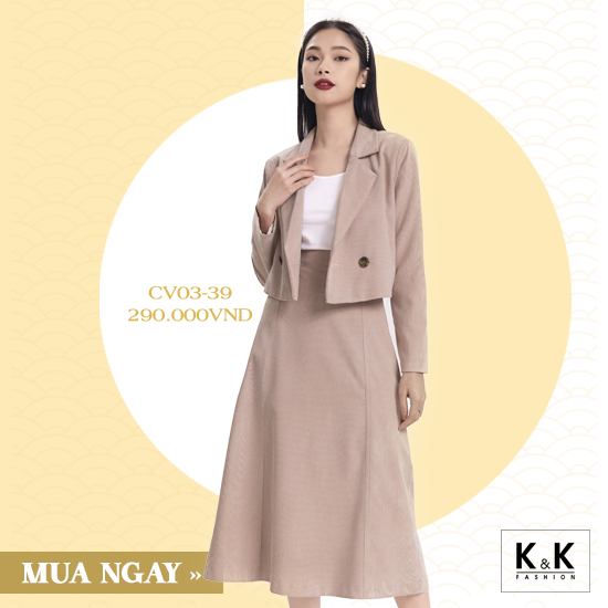 Chân váy chữ A dáng dài CV03-39