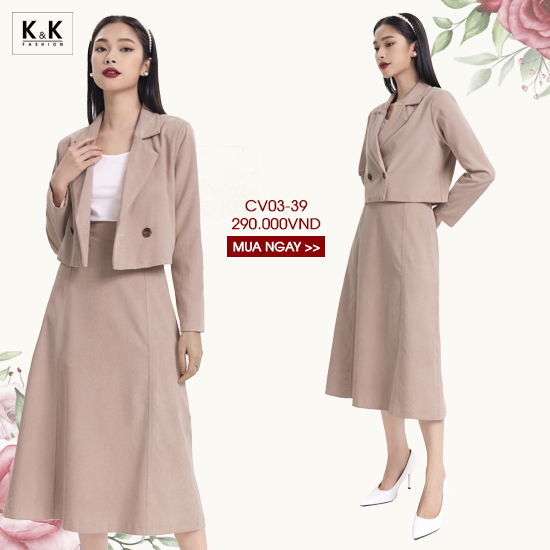 Chân váy chữ A dáng dài CV03-39