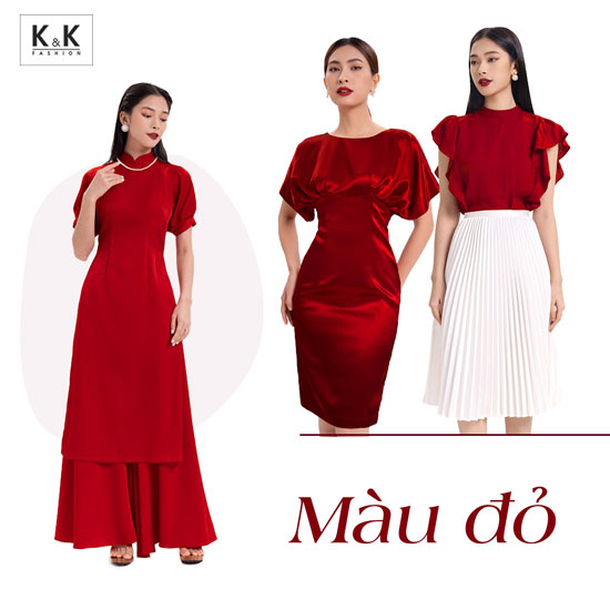 trang phục màu đỏ