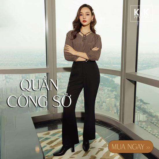 Quần đen công sở ống loe QCS02-27