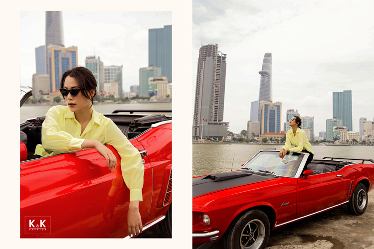 Áo sơ mi nữ công sở màu vàng ASM09-40