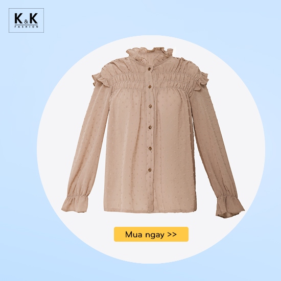 Áo sơ mi kiểu viền bèo ASM09-21