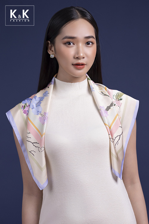 Khăn lụa - và những kiểu biến hóa đa dạng