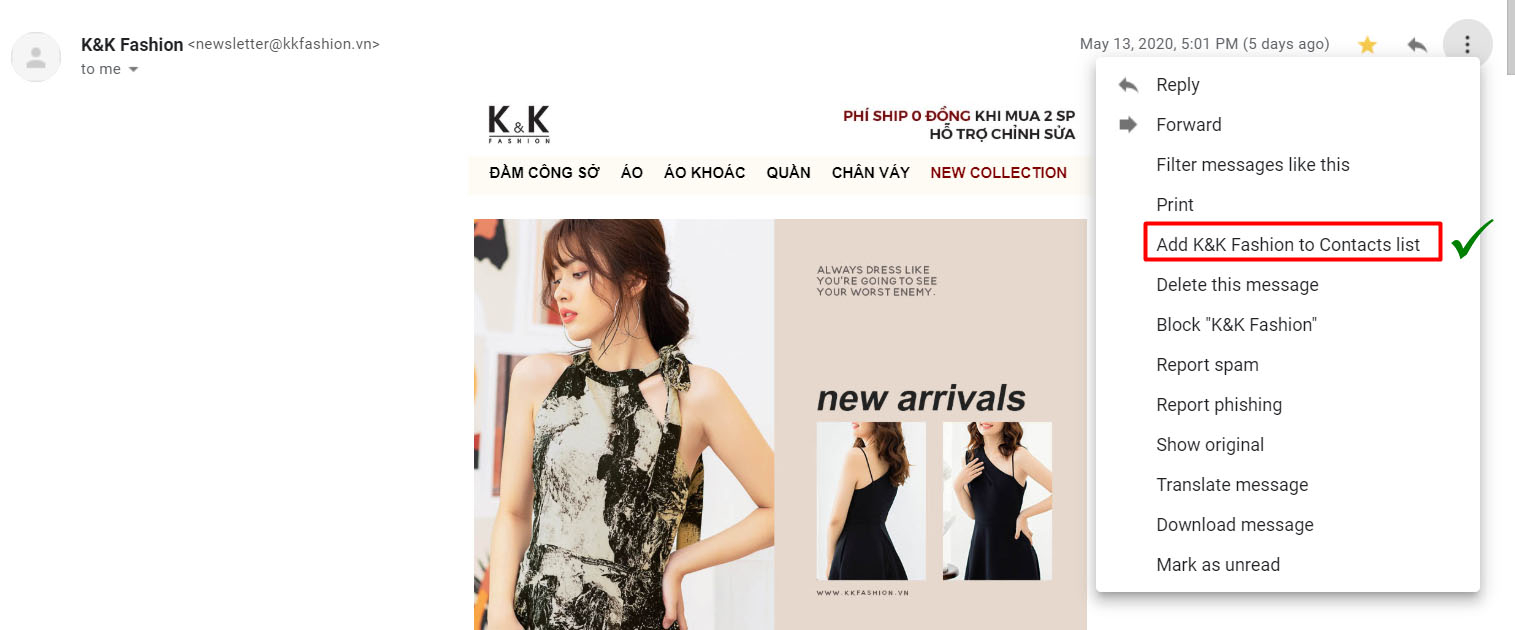 Tips nhỏ để nàng không bỏ lỡ bất kỳ thông tin mới nhất nào từ K&K Fashion