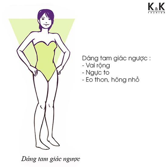 Dáng tam giác ngược
