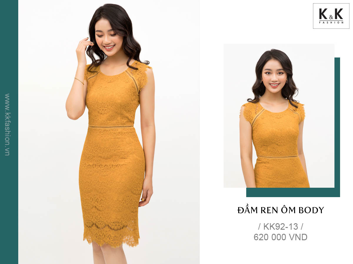 Đầm ren ôm body KK92-13