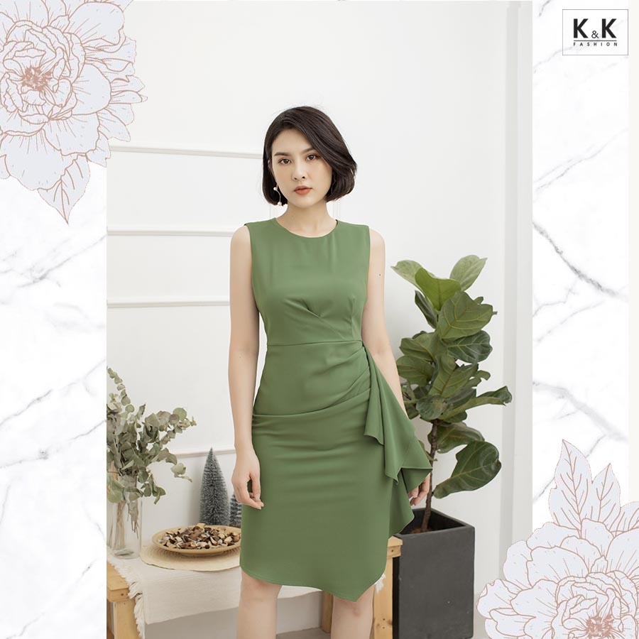 Đầm ôm body phối bèo KK94-21