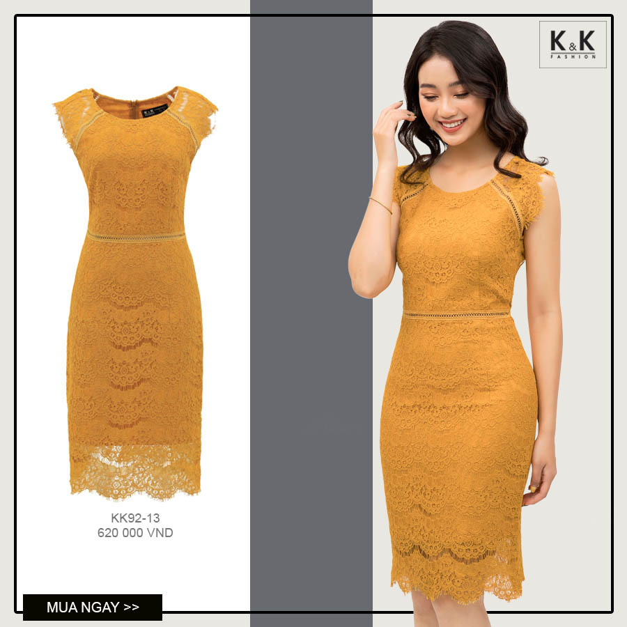 Đầm ren ôm body KK92-13