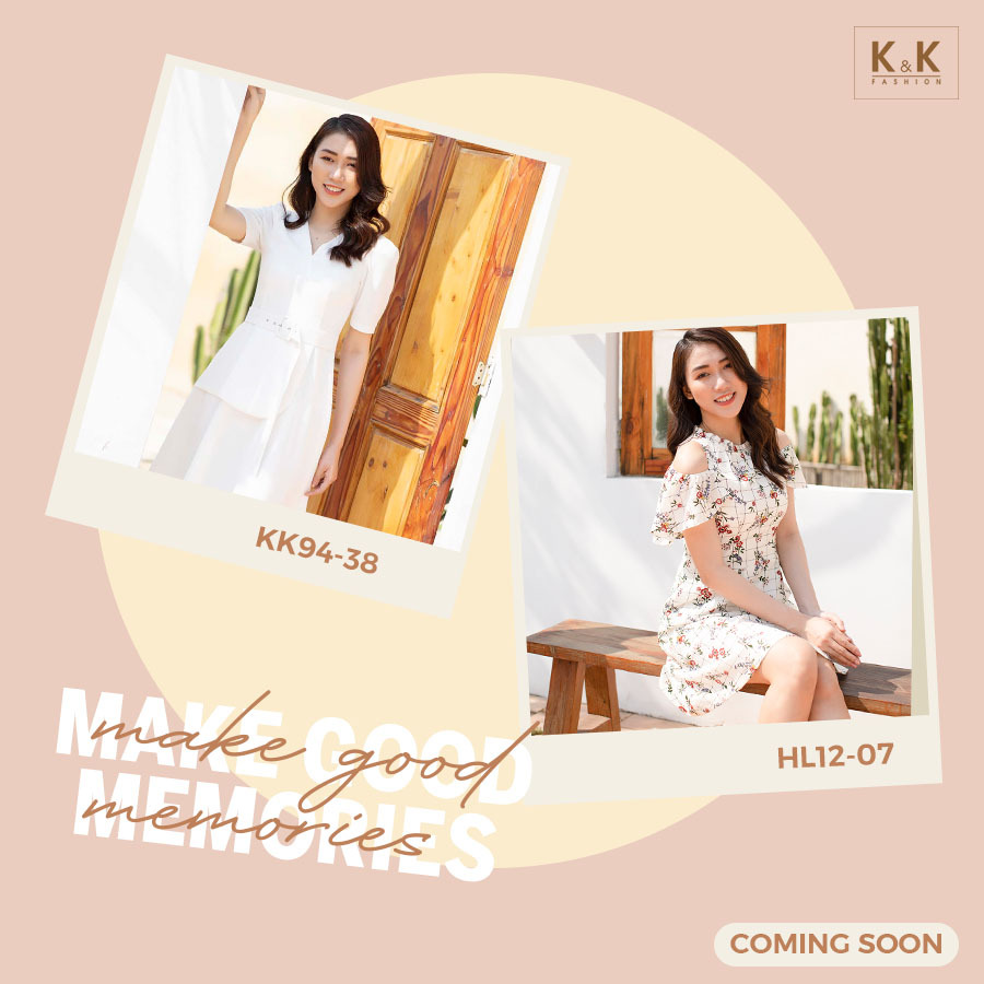 Đầm peplum xòe cổ tim kèm đai eo KK94-38