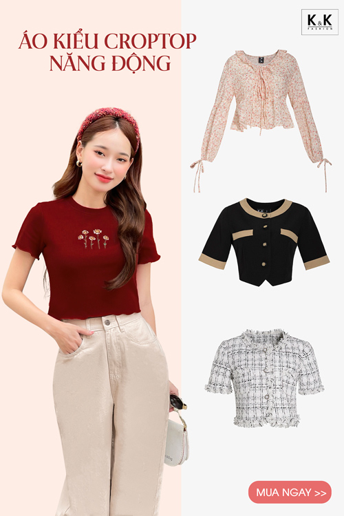 Mẫu áo kiểu croptop phái đẹp nên có trong tủ đồ