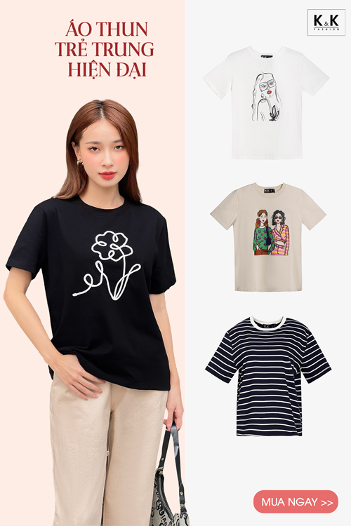 Mẫu áo thun nữ đẹp nhất 2024