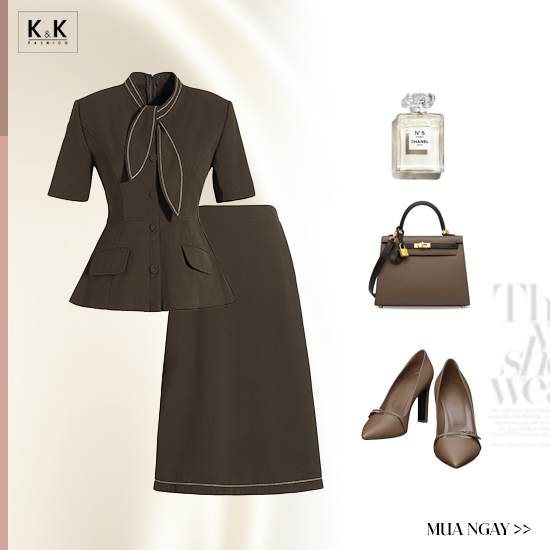 Áo peplum công sở nữ trung niên ASM18-13