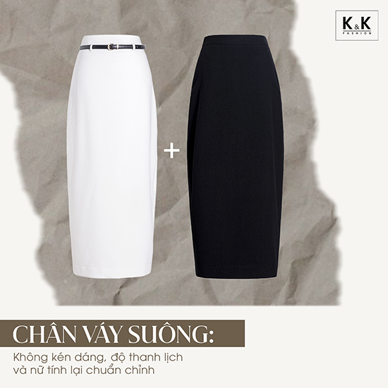 Chân váy suông công sở