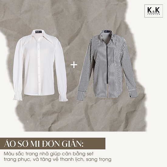 Áo sơ mi chuẩn công sở sang trọng, thanh lịch